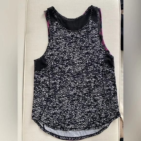 LULULEMON  Sculpt Tank II Iced Wave White Black/Black Size 2 - Picture 11 of 11
